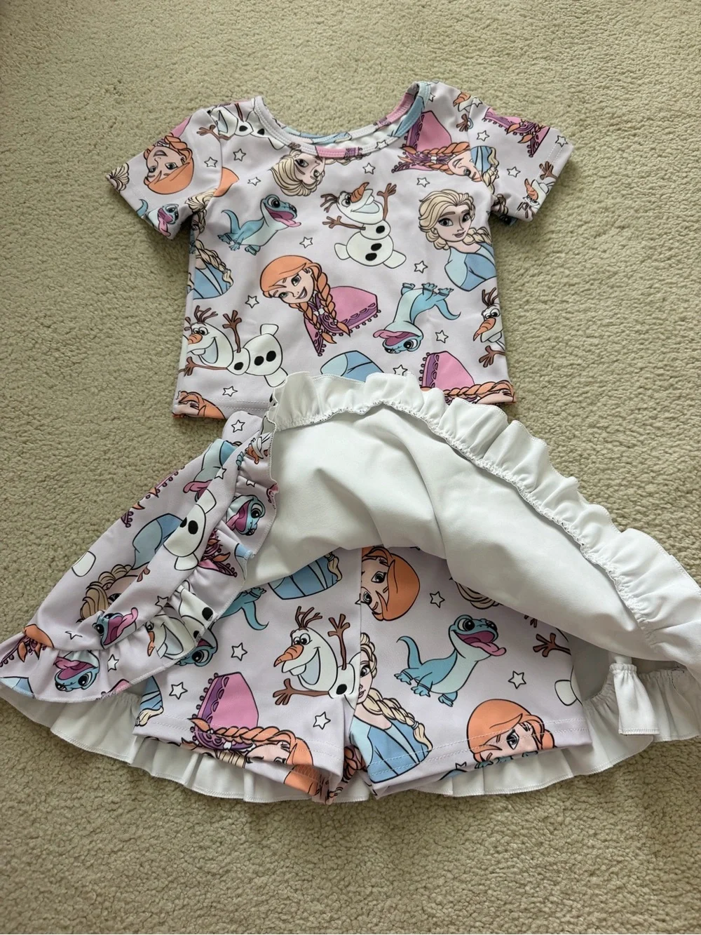 5T Girls Frozen Character Two-Piece Set